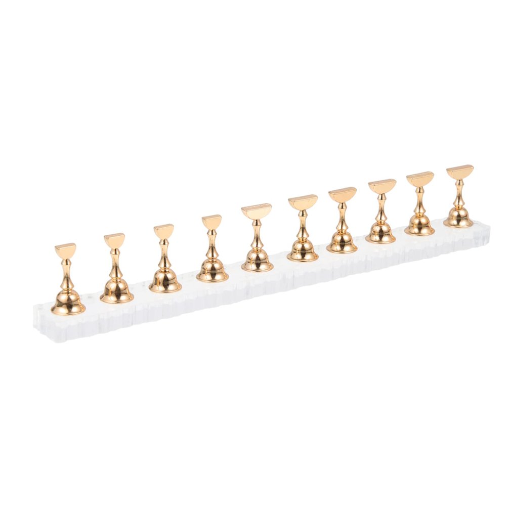 FRCOLOR 1 Set Nail Art Base Nail Practice Stand Nail Display Stand Shelf Bracket Nail Tip Shelf Nail Practice Hands Practice Nail Stands Nail Holders for Nail Painting Creative Nail Stands