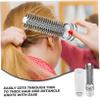 PLAFOPE Women Portable Retractable Hair Brush Compact Blow Drying Brush Styling Roller for Travel for Curly Thick and Straight Hair Ivory White view 2