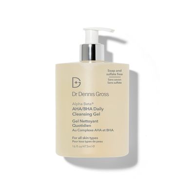 Dr. Dennis Gross Alpha Beta AHA/BHA Daily Cleansing Gel, for Skin That is Dull, Congested and Uneven Tone & Texture (Jumbo 16 Fl Oz)