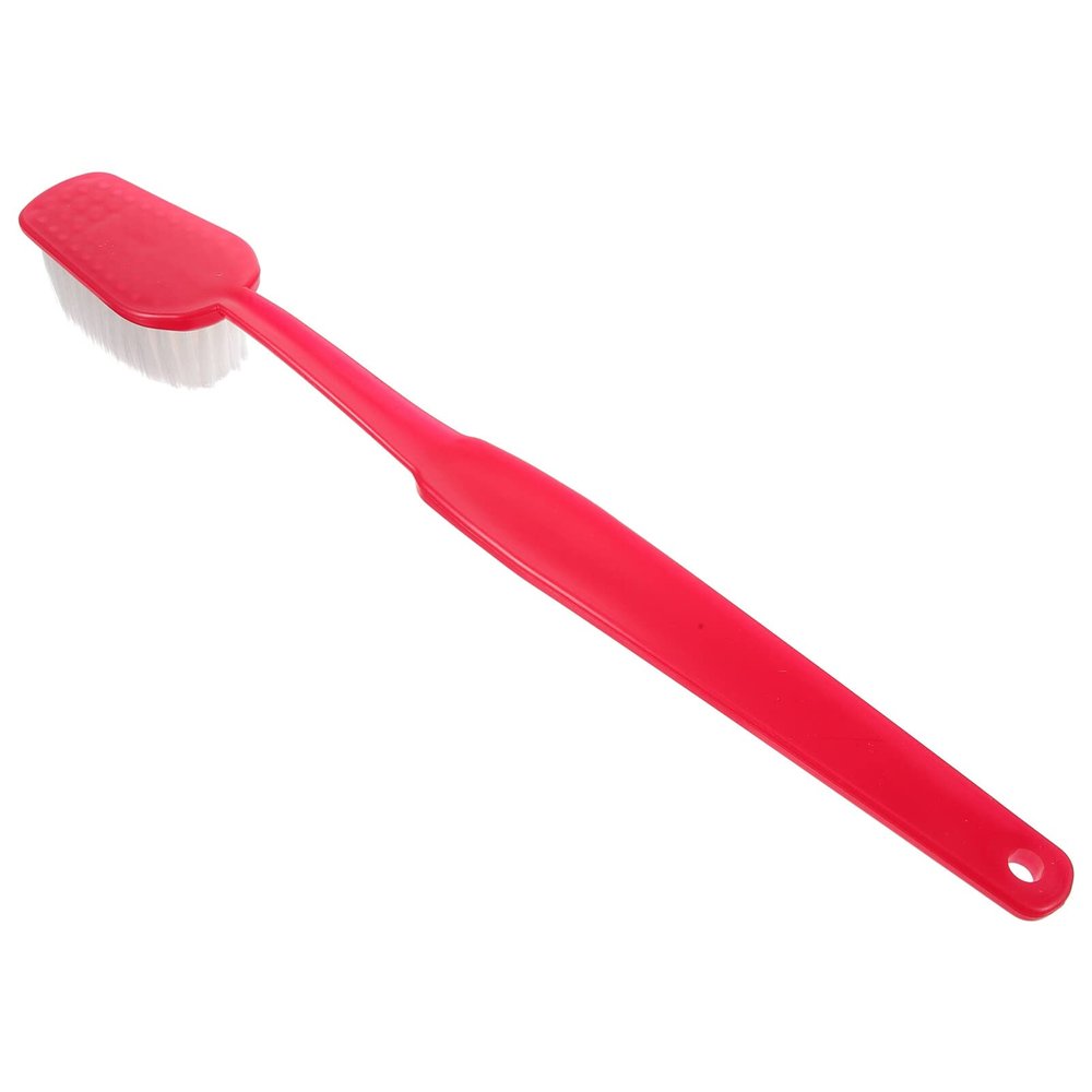 STOBAZA Bath Brush for Scrubbing Back Lotion Applicator Shower Brush Holes Bathroom Scrubber
