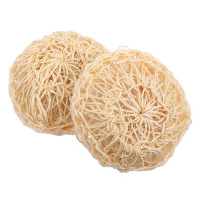 KALLORY 2pcs Sisal Bath for Exfoliating Cleansing Natural Shower Scrubbers for Body Care Material for Daily Use Spa