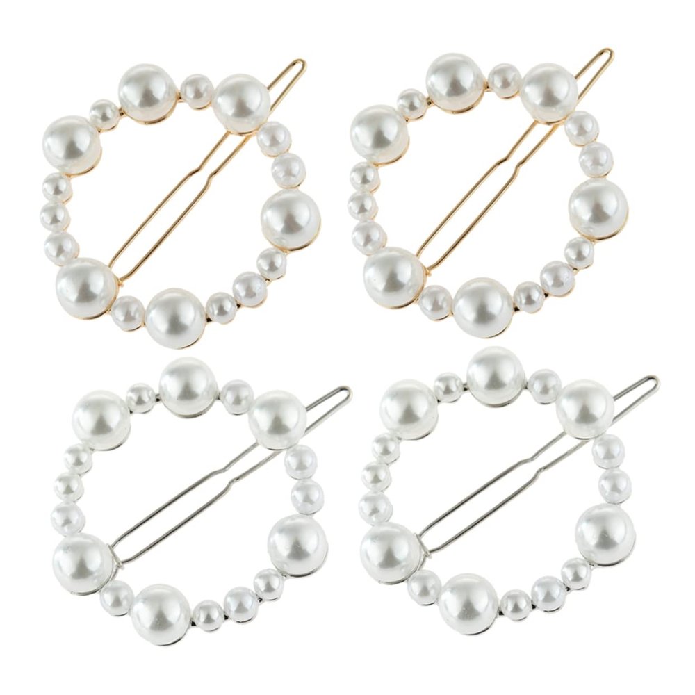 FOMIYES 4pcs Hair Clips for Weddings and Proms Irregular Round Hairpins and Elegant Hair Accessories for Women and Girls for Daily Wear and Special Occasions