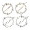 FOMIYES 4pcs Hair Clips for Weddings and Proms Irregular Round Hairpins and Elegant Hair Accessories for Women and Girls for Daily Wear and Special Occasions view 1