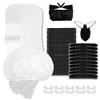 Bronze Tan Spray Tanning Essentials Kit: 10 Each Hair Nets, Nose Plugs, Sticky Spray Tan Feet Pads & Disposable Undergarments - Premium Quality Accessories for Salons, Mobile Tanning & DIY Home Use view 2