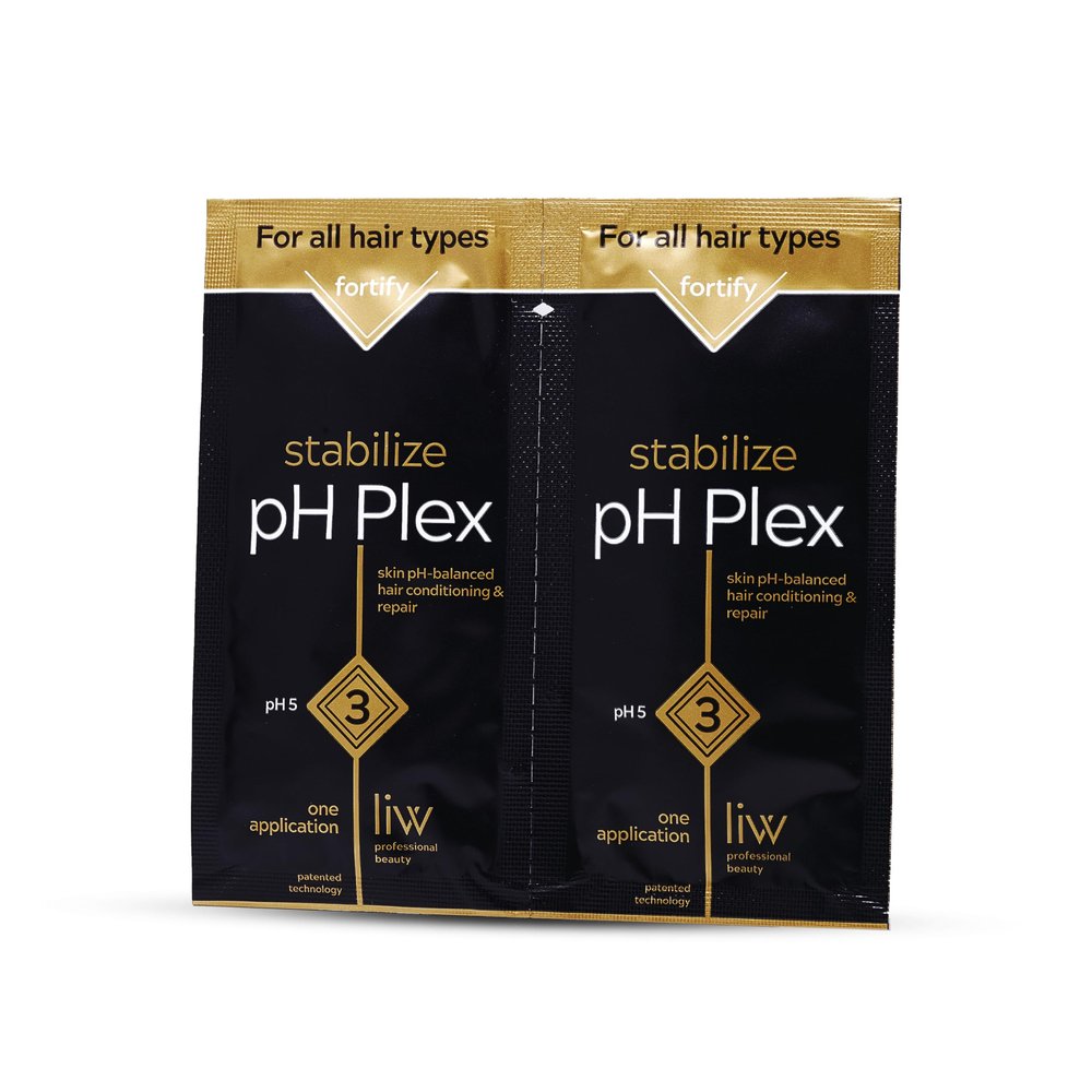 pH Plex Stabilizing Nourishing Mask - Fortifies Relaxed Hair Between Treatments - Salon Quality Results - 1 Double Sachet