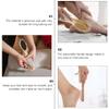 1 Set 4 in 1 Rubbing Board Massagers for Feet Stuff Footmassager Foot Scrub Brush Wooden Body Cleaning Brush Double Side Feet Scrubber Rubbing Clean File view 4