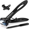 DRMODE Nail Clippers for Men Thick Nails, Heavy Duty Toenail Clippers for Seniors Thick Toenails with 16MM Wide Jaw, Sharp Stainless Steel Large Finger Nail Clippers Adult Cutter Trimmer with File view 1