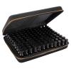 Hipiwe 120 Bottle EVA Essential Oil Storage Carrying Case Organizer Holder with Foam Insert, Traveling Bag, Holds 5ml 10ml 15ml Oils, Black + Brown view 1