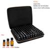 Hipiwe 120 Bottle EVA Essential Oil Storage Carrying Case Organizer Holder with Foam Insert, Traveling Bag, Holds 5ml 10ml 15ml Oils, Black + Brown view 3