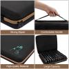 Hipiwe 120 Bottle EVA Essential Oil Storage Carrying Case Organizer Holder with Foam Insert, Traveling Bag, Holds 5ml 10ml 15ml Oils, Black + Brown view 4