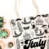 WCGXKO Italian Gift Italy Travel Gift Italy City Italy Trip Italy Trip Shopping Bag Tote Bag (ITALY tote1) view 4