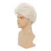 Dai Cloud Mens White Wig Short Layered Fluffy Hair Wigs Cosplay Daily Party Replacement Wigs for Male Buy view 4
