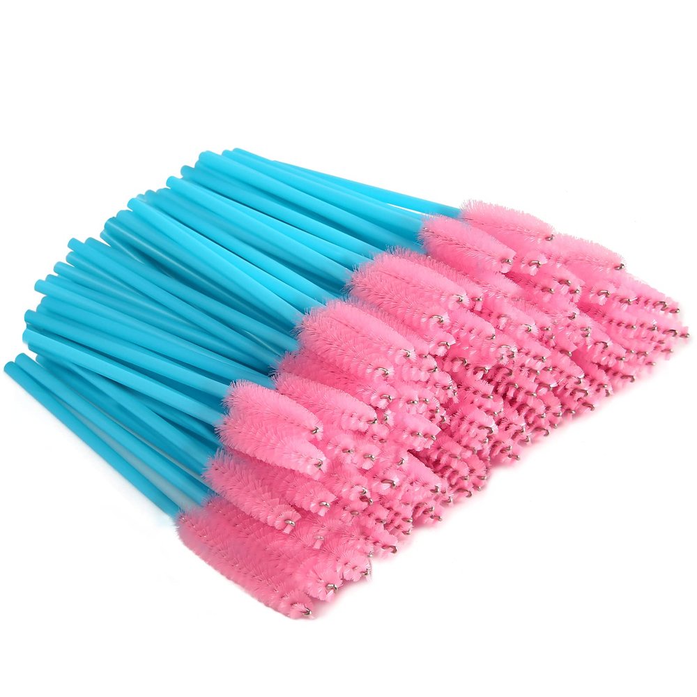 300 Disposable eyelash brush (Blue&Pink)