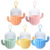 STOBAZA 5pcs Makeup Sponge Holders Portable Storage Box for Beauty Sponges Transparent Organizer Lanyard for Home Travel and Makeup Supplies Dustproof Design view 1