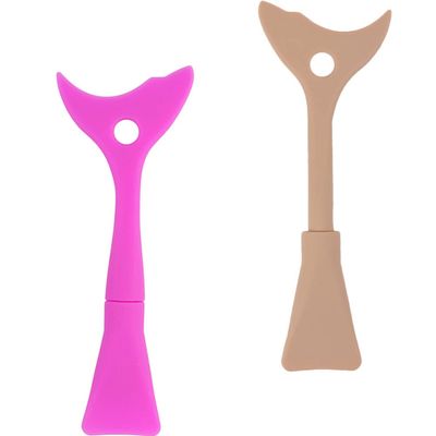 Beaupretty 2pcs Silicone Eyeliner Guard Applicator for Makeup Multi-purpose Mascara Shield Tool Pads for Precise Eyelash Application Soft and for Use