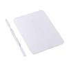 Small Stainless Steel Makeup Palette, Makeup Artist Tool, Beauty Salon Color Cream Mixing Palette, Rectangle Mixing Plate Tools with Spatula view 1