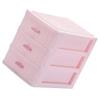 Drawer Organizer for Makeup 3- Drawer Jewelry Organizer Box Plastic Cosmetic Storage Box Large Capacity Nail Polish Makeup Container Desktop Sundries Storage Box Blue Plastic Organizer with Drawers ( view 1