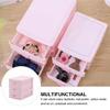 Drawer Organizer for Makeup 3- Drawer Jewelry Organizer Box Plastic Cosmetic Storage Box Large Capacity Nail Polish Makeup Container Desktop Sundries Storage Box Blue Plastic Organizer with Drawers ( view 4