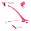 AIMIKE Neon Hair Clips, 12 Pcs Professional Sectioning and Cutting Clips for Hairdressers - 4.3" Long Duck Billed Rollers for Styling view 3