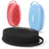 Silicone Body Scrubber, Exfoliating Body Scrubber Silicone, 3pack Soft Loofah Silicone Body Scrubbers for Use in Shower, Shower Scrubber for Body, Silicone Scrubber Men Women for All Skin view 1