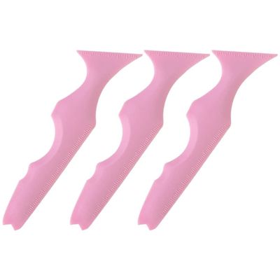 Beaupretty 3pcs Reusable Eyeliner Stencil Silicone Eyeliner Applicators for Precise Eyeshadow and Lip Makeup for Beginners and Professionals Multifunctional Beauty Tool