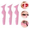 Beaupretty 3pcs Reusable Eyeliner Stencil Silicone Eyeliner Applicators for Precise Eyeshadow and Lip Makeup for Beginners and Professionals Multifunctional Beauty Tool view 3