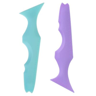 Beaupretty Long Handle Beauty Aid Reusable Makeup Eyeliner Ruler for Eye Makeup Supplies Safe Practical