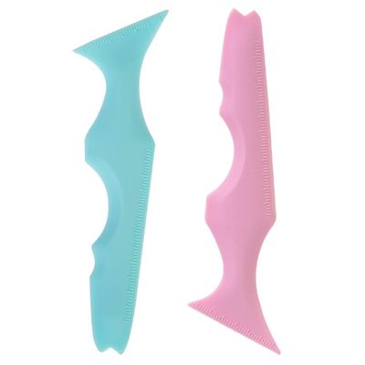 Beaupretty 2pcs Silicone Eyeliner Stencil and Lipstick Makeup Tool Multi-function Beauty Aid for Effortless Eye Makeup for All Occasions and Colors