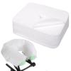 INNOVIO Disposable Face Cradle Covers 500 Count, Medical-Grade, Luxurious, Soft Nonwoven Face Cradle Cover for Massage Table & Chair, Disposable Headrest Covers 16''*12'', White view 1