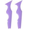 Beaupretty 2pcs Silicone Eyeliner Stencils for Precise Winged Liner Application Easy Use Eye Makeup Tools for Women and Girls Flexible Design and Skin-Friendly Material for Parties and view 2