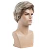 Beweig Men Short Blonde Wigs Short Layered Mixed Blonde Wig Synthetic Replacement Costume Halloween Natural Hair Wigs view 3