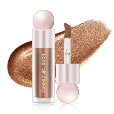 BEFIVECOK Liquid Highlighter Makeup, Natural Silky Shimmer Finish Liquid Face Highlighter, Highly Pigmented, Lightweight, Blendable, Soft Cream Highlighter For Face (#04 Bronze Gold Shimmer)