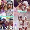 Go Ho Clear White Face Body Glitter - Party Flash Festival Rave Outfits for Women&Kids,Holographic Glitter White Face Paint,Halloween Mermaid Fairy Makeup Chunky Sequins Gel,Rave Pride Accessories view 2