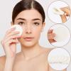 50 Pieces White Round Makeup Sponge Facial Powder Puff Cosmetic Sponge Round Foam Pad Beauty Makeup Eye Face Foundation Powder Blender for All Skin Types, Wet and Dry Dual Use view 3