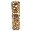 Bestbling Rhinestone Empty Portable spray bottle, cosmetic Perfume spray bottle essential oil bottle glass perfume bottle 10ML (Gold) view 1