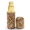 Bestbling Rhinestone Empty Portable spray bottle, cosmetic Perfume spray bottle essential oil bottle glass perfume bottle 10ML (Gold) view 3