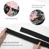 AWAYTR Long Satin Bonnet for Braids - Elastic Silk Hair Bonnets for Sleeping Night Cap Stretchy Tie Band for WomenFlower B view 3