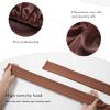 AWAYTR Long Satin Bonnet for Braids - Elastic Silk Hair Bonnets for Sleeping Night Cap Stretchy Tie Band for WomenBrown view 3