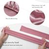 AWAYTR Long Satin Bonnet for Braids - Elastic Silk Hair Bonnets for Sleeping Night Cap Stretchy Tie Band for WomenRose Gold view 3