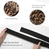 AWAYTR Long Satin Bonnet for Braids - Elastic Silk Hair Bonnets for Sleeping Night Cap Stretchy Tie Band for WomenLeopard view 3