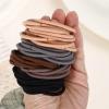 Emrlyr Brown Hair Ties for Thick 150 Count,4mm Elastic hair Bands, Ponytail No Damage Hair Ties for Women,Girls and Man view 2