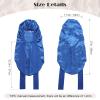 AWAYTR Long Satin Bonnet for Braids - Elastic Silk Hair Bonnets for Sleeping Night Cap Stretchy Tie Band for WomenRoyal Blue view 2