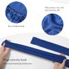 AWAYTR Long Satin Bonnet for Braids - Elastic Silk Hair Bonnets for Sleeping Night Cap Stretchy Tie Band for WomenRoyal Blue view 3