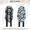 AWAYTR Long Satin Bonnet for Braids - Elastic Silk Hair Bonnets for Sleeping Night Cap Stretchy Tie Band for WomenFlower D view 2