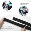AWAYTR Long Satin Bonnet for Braids - Elastic Silk Hair Bonnets for Sleeping Night Cap Stretchy Tie Band for WomenFlower D view 3