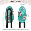 AWAYTR Long Satin Bonnet for Braids - Elastic Silk Hair Bonnets for Sleeping Night Cap Stretchy Tie Band for WomenFlower A view 2