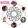 Brown Hair Ties for Thick 150 Count,4mm Elastic hair Bands, Ponytail No Damage Hair Ties for Women,Girls and Man view 4