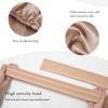 AWAYTR Long Satin Bonnet for Braids - Elastic Silk Hair Bonnets for Sleeping Night Cap Stretchy Tie Band for WomenChampagne view 3