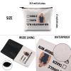 G2TUP TV Show Inspired Gift Blue Makeup Bag R P Fan Cosmetic Bag R P Merch (Blue White Bag) view 3
