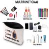 G2TUP TV Show Inspired Gift Blue Makeup Bag R P Fan Cosmetic Bag R P Merch (Blue White Bag) view 4
